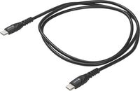 eSTUFF USB-C - C Cable 1 m Black, Bulk - W126279367