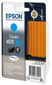 Epson Singlepack Cyan 405XL DURABrite Ultra Ink - W126789962