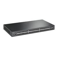 TP-Link 48× 10/100/1000 Mbps RJ45, 4× Gigabit SFP Slots, RJ45 / Micro-USB Console Ports, 104 Gbps, 77.4 Mpps, MAC 16K, 440×220×44 mm - W126799806