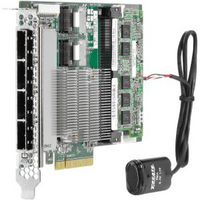 Hewlett Packard Enterprise Smart Array P822 SAS controller PC board, PCIe full-height half-length - Has two internal mini-SAS connectors and four external mini-SAS connectors, 6Gb/sec transfer rate - W124728070EXC