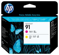 HP HP 91 Magenta and Yellow DesignJet Printhead - W125246647