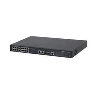 Dahua Switch PoE 16 puertos 100Mbps + 2 puertos RJ45/SFP Gigabit gestionable - W126630191