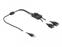 Delock 86803 power cable Black 1 m USB A - W126992638