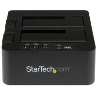 StarTech.com StarTech.com USB 3.1 (10Gbps) Hard Drive Duplicator Dock for 2.5" & 3.5" SATA SSD HDD + 4Kn - USB/ USB-C [Thunderbolt 3 Compatible] Cloner (SDOCK2U313R) - W125274056