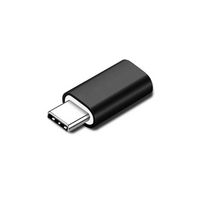 MicroConnect Lightning Female to USB-C Adapter, Black - W125846692