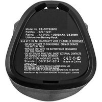 CoreParts Battery for Craftsman 24Wh Li-ion 12V 2000mAh Black, Nextec - W124763030