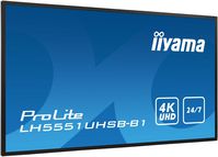 iiyama 55” Professional 24/7 Digital Signage display with 4K UHD resolution and 800cd/m² high brightness performance - W127041213