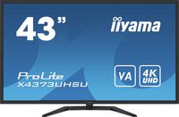 iiyama 43" UW VA-panel, 3840x2160 UHS, 3ms, 400cdm² HDR400, Speakers, 2xHDMI, 1xDisplayPort, USB-HUB (2x3.0/2x2.0), PBP, PIP, Remote control - W127041808