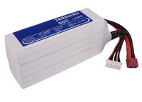 CoreParts Battery for Cars 57.72Wh Li-Pol 22.2V 2600mAh White for RC Cars LT969RT - W125989717