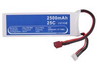 CoreParts Battery for Cars 27.75Wh Li-Pol 11.1V 2500mAh White for RC Cars LT973RT - W125989743