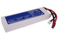 CoreParts Battery for Cars 45.88Wh Li-Pol 7.4V 6200mAh White for RC Cars LT105RT - W125989755