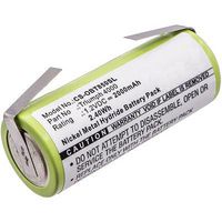 CoreParts Battery for Toothbrush 2.40Wh Ni-Mh 1.2V 2000mAh Green for Oral-B Toothbrush Triumph 4000 - W125994274