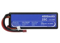 CoreParts Battery for Cars 44.40Wh Li-Pol 11.1V 4000mAh Hard Case Black for RC Cars LT903RT - W125989767