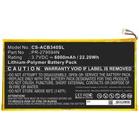 CoreParts Battery for Acer Tablet 22.20Wh Li-Pol 3.7V 6000mAh Black for Acer Tablet Iconia One 10 B3-A40 - W125994084