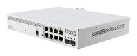 MikroTik Cloud Smart Switch 610-8P-2S+IN with 8 x Gigabit  802.3af/at PoE-out ports, 2 x SFP+ cages, SwOS, desktop case, PSU - W127016771