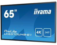 iiyama A 65" (165.3 cm) professional digital signage display with 4K UHD resolution, 24/7 operating time and a brightness output of 700cd/m² - W127041212