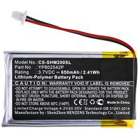 CoreParts Battery for Wireless Headset 2.41Wh Li-Pol 3.7V 650mAh Black for Sena Wireless Headset SMH-10S, SMH-20S - W125994477