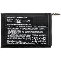 CoreParts Battery for Smartwatch 0.91Wh Li-Pol 3.8V 240mAh Black for Apple Smartwatch iWach 1 42mm, Watch 1st Gen 42mm - W125993957