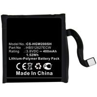 CoreParts Battery for Smartwatch 1.52Wh Li-Pol 3.8V 400mAh Black for Huawei Smartwatch Watch 2 4G, Watch 2 Pro 4G - W125993977