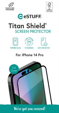 eSTUFF Titan Shield Screen Protector for iPhone 14 Pro – Full Cover - W126799176