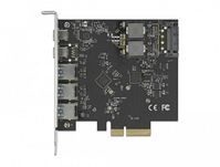 Delock PCI Express x4 Card to 2 x USB Type-Cª + 3 x USB Type-A - SuperSpeed USB 10 Gbps - W127153275