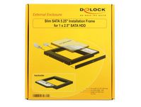 Delock Slim SATA 5.25  Installation Frame (10 mm) for 1 x 2.5  SATA HDD up to 9.5 mm - W127151935