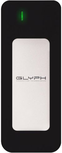 Glyph 500GB Silver Atom SSD USB C(3.2,Gen2)/compat. w/USB 3.0/Thunderbolt 3 - W127153203