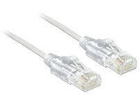 Delock Cable RJ45 Cat.6 UTP Slim 2 m - White - W127152880