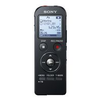Sony 4GB Direct USB, MP3 ICD, Black - W125394039
