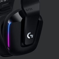 Logitech G733 LightSpeed Wireless RGB Gaming Headset - BLACK - EMEA - W126823329