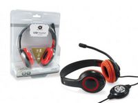 Equip USB STEREO HEADSET RED MIC - W124347397