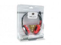 Equip USB STEREO HEADSET RED MIC - W124347397