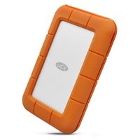 LACIE Rugged Secure External Hard Drive 2000 Gb Orange, White - W128320894