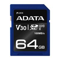 ADATA 64GB SDXC UHS-I U3 V30S - W127209935