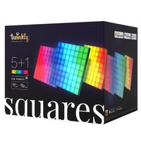 Twinkly 6 Square Blocks, 64 RGB Pixels, 16x16 cm, Black, BT+WiFi, Gen II, IP20 - W127164315