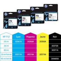 HP 712 3-pack 29-ml Magenta DesignJet Ink Cartridge - W125916947
