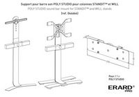Erard Pro LUX-UP - Support barre son POLYCOM STUDIO - W125805021