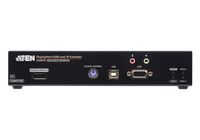 Aten 5K DisplayPort KVM over IP Transmitter with USB Isochronous Transfer, Power/LAN Redundancy (2x10Gbps SFP+ slots), 1xRJ-45 - W127285126