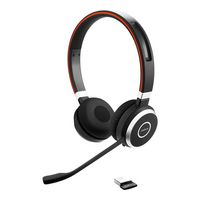 Jabra Evolve 65 SE UC Stereo - Headset - on-ear Bluetooth wireless USB with charging stand Optimised for UC for Jabra Evolve; LINK 380a MS - W127381023