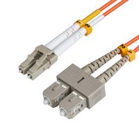 MicroConnect Optical Fibre Cable, LC-SC, Multimode, Duplex, OM1 (Orange), 5m - W124850097