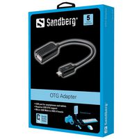 Sandberg OTG Adapter MicroUSB M - USB F - W124415254