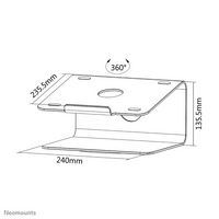 Neomounts Newstar Raised and Rotatable Aluminium Laptop Stand - W125266126