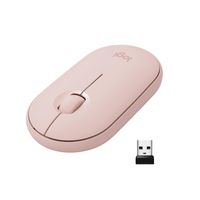 Logitech Pebble M350 Wireless Mouse, RF Wireless + Bluetooth, Alkaline, Pink - W126628313
