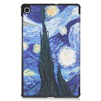 CoreParts Samsung Galaxy Tab S6 Lite 2020-2022 Tri-fold caster hard <br>shell cover with auto wake function - Starry Sky Style - W128163463