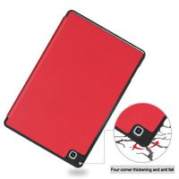 CoreParts Samsung Galaxy Tab S6 Lite 2020-2022 Tri-fold caster TPU cover built-in S pen holder with auto wake function - Red - W128163517