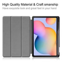CoreParts Samsung Galaxy Tab S6 Lite 2020-2022 Tri-fold caster TPU cover built-in S pen holder with auto wake function - Galaxy Style - W128163527