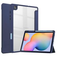 CoreParts Samsung Galaxy Tab S6 Lite 2020-2022 Tri-fold Transparent TPU cover built-in S pen holder with auto wake function - Blue - W128163550
