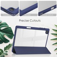 CoreParts Samsung Galaxy Tab S6 Lite 2020-2022 Tri-fold Transparent TPU cover built-in S pen holder with auto wake function - Blue - W128163550
