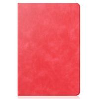CoreParts Samsung Galaxy Tab S6 Lite 2020-2022 Cowhide Pattern Cover with Front Support Bracket Built-in S pen Holder with Auto Wake Function - Red - W128163564