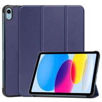 CoreParts For Apple iPad 10th Gen 10.9-inch (2022) Tri-fold Caster Hard Shell Cover with Auto Wake Function - Blue - W128178588